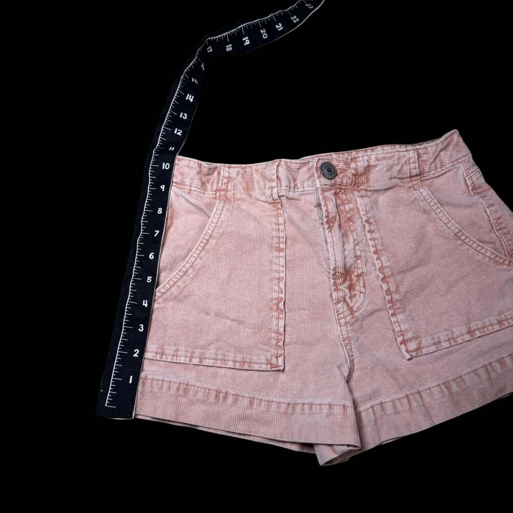 American Eagle Outfitters Pink Corduroy Super Stretch Utility Shorts Size 0 - Picture 7 of 7